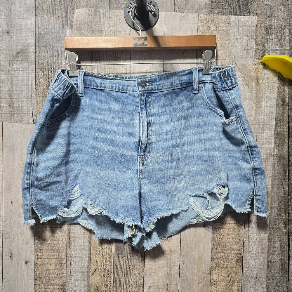 Aerie Distressed Denim Jean Shorts Jorts XXL Summer Plus Size Casual Trendy